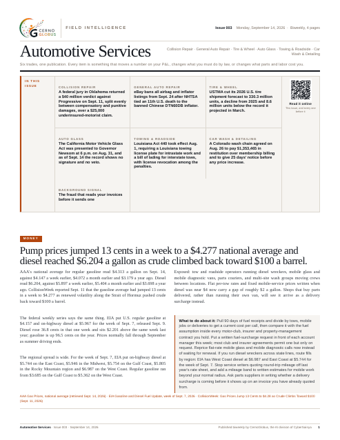 Issue 003, page one