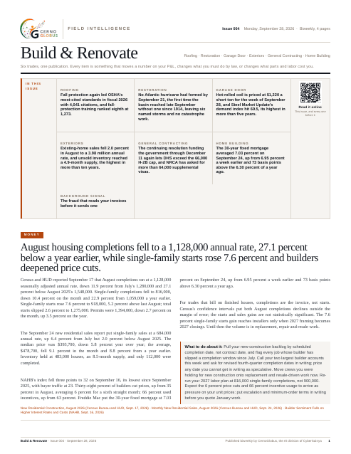 Build & Renovate, page one