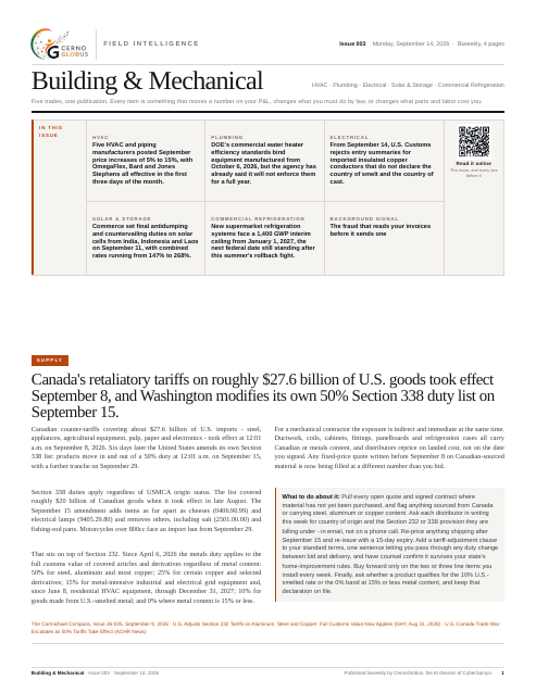 Issue 003, page one