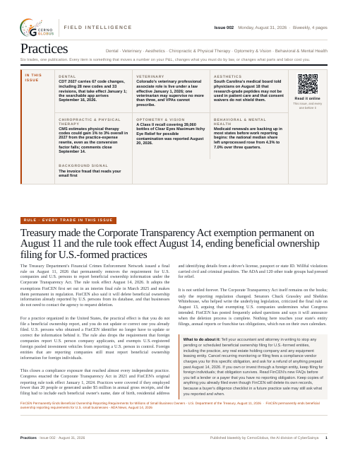 Issue 002, page one