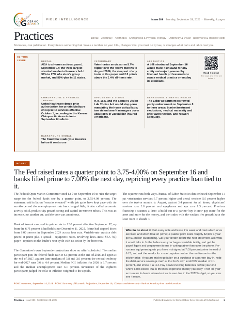 Practices, page one